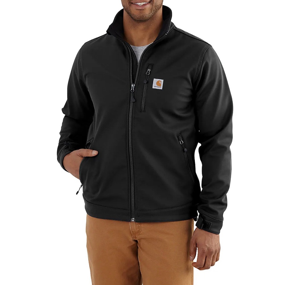 Carhartt jacket men’s Medium black rain defender relaxed fit